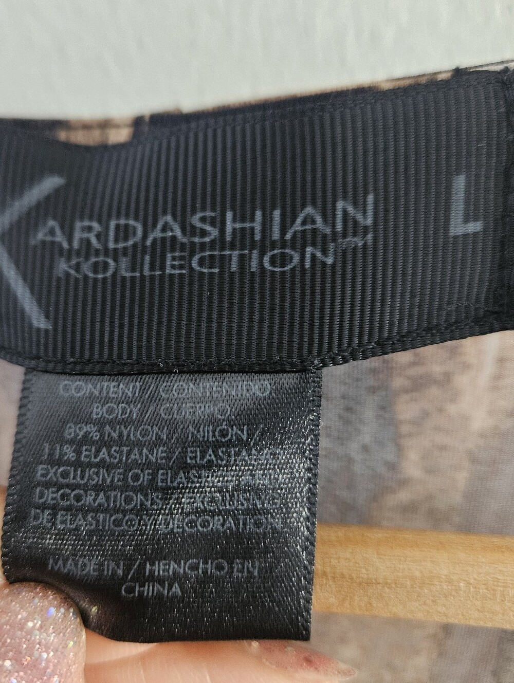 Kardashian Kollection Leopard-Print Jumpsuit in Black and Tan - Picture 9 of 9